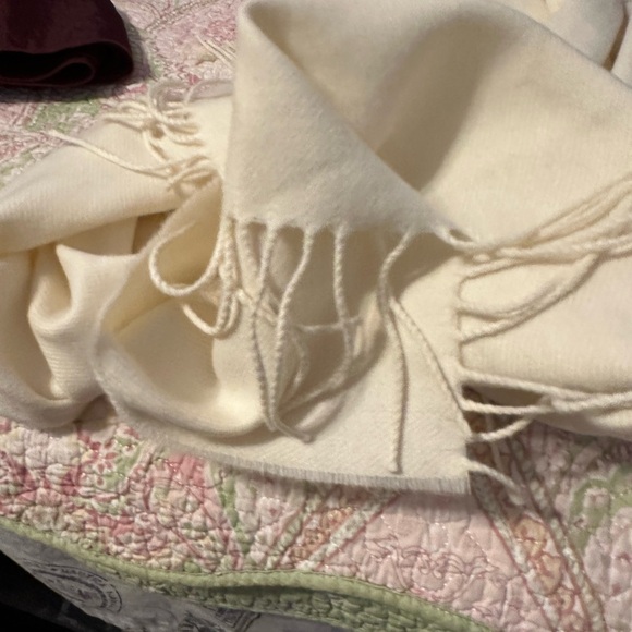 Elegant Cream Scarf - Picture 2 of 5